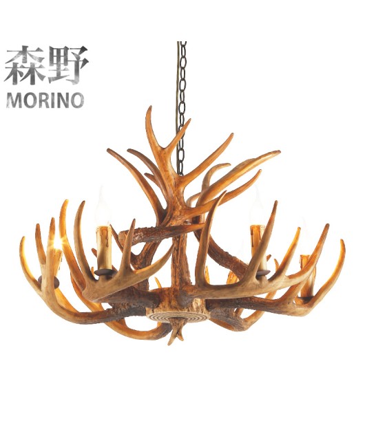 Morino Lighting American Country Antlers Living Room Dining Room Bedroom Villa Homestay Coffee Shop Clubhouse Antlers Pendant Light