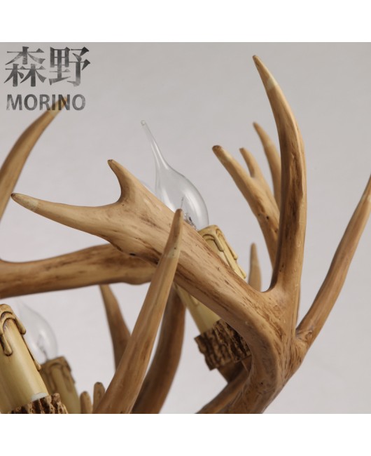 Morino Lighting American Country Living Room Restaurant Villa Coffee Shop Homestay Bar Internet Cafe Clubhouse Antlers Pendant Light