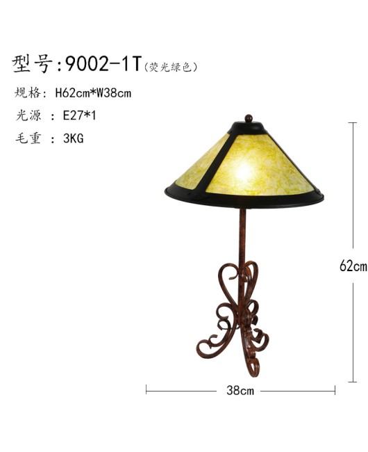 Senye Lighting American style rural wrought iron desk lamp Living room Bedroom Bedhead Villa Homestay Creative desk lamp