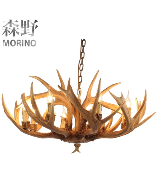 Morino Lighting American Country Living Room Restaurant Villa Coffee Shop Homestay Bar Internet Cafe Clubhouse Antlers Pendant Light