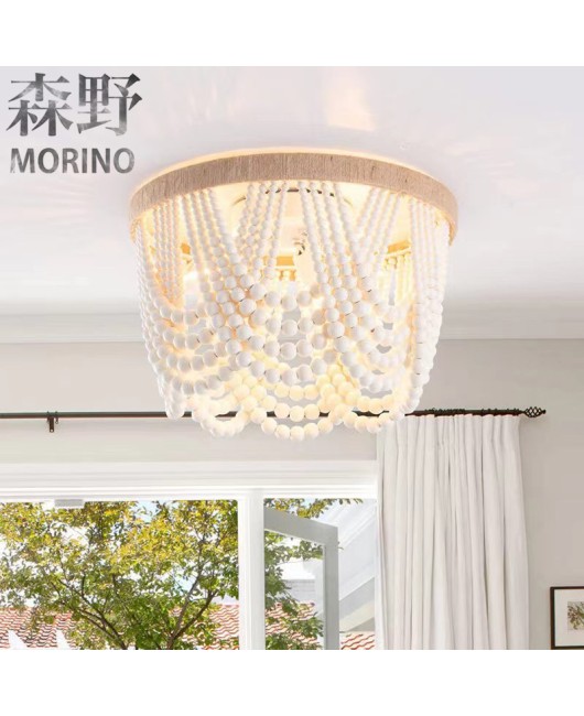 Morino Lighting American Country Ceiling Light Living Room Dining Room Bedroom Villa Homestay Coffee Shop Clubhouse Wooden Light