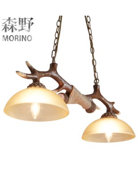 Senye Lighting American style countryside chandelier living room dining room personalized antique creative glass deer horn lamp deer horn chandelier