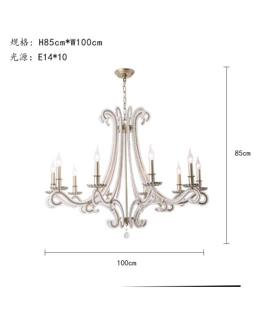 Light luxury pendant light fixtures, creative and personalized crystal lights, living room, dining room, bedroom lights