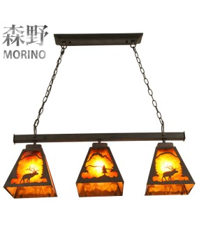 Morino Lighting American Country Chandelier Restaurant Bar Balcony Coffee Shop Villa Homestay Creative Iron Chandelier