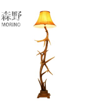 Morino Lighting American Country Antlers Living Room Bedroom Coffee Shop Villa Balcony Creative Personalized Floor Lamp