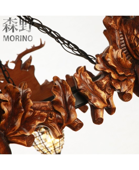 Morino Lighting Export American Rural Boutique Antlers Living Room Restaurant Homestay Villa Creative Antlers Pendant Light