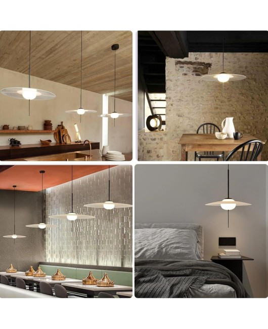 Nordic bedroom bedside pendant light, modern coffee shop bar counter, restaurant decoration, LED lighting designer, UFO light