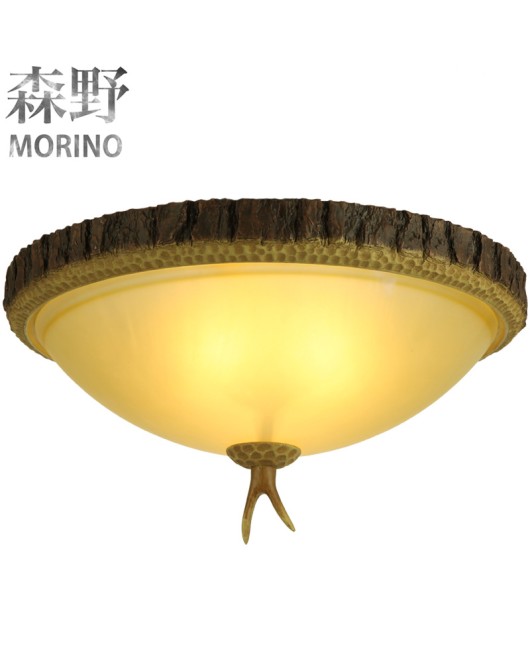 Morino Lighting Export European American Rural Ceiling Light Bedroom Balcony Villa Antlers Antlers Antlers Ceiling Light