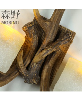 Morino Lighting American Wall Lamp Rural Boutique Antlers Living Room Dining Room Bedroom Coffee Shop Creative Antlers Wall Lamp