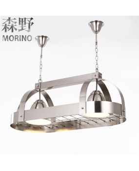 Morino Lighting American style countryside stainless steel chandelier, living room, dining room, bedroom, villa, homestay, coffee shop, clubhouse, no