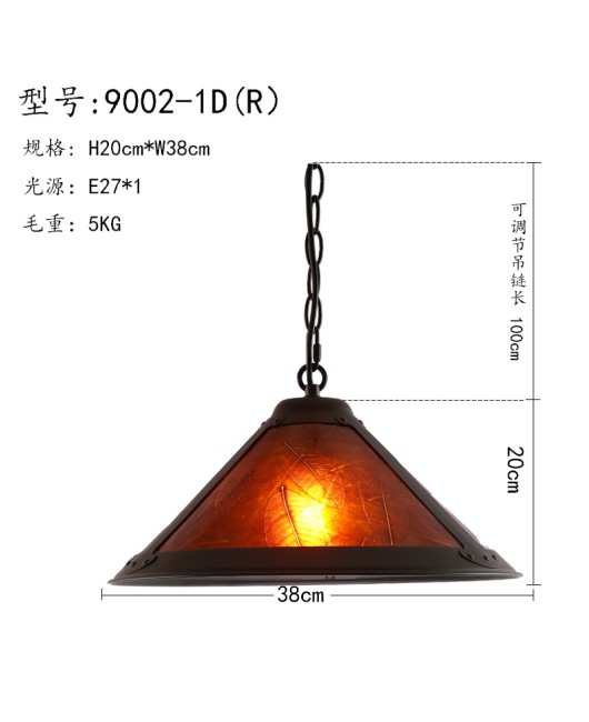 Senye Lighting American style countryside wrought iron small pendant lamp, living room bedroom bedside villa, homestay, creative small hanging lamp