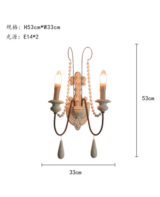 Morino Original Design American French Living Room Wall Lamp Entrance Wall Lamp Dining Room Wall Lamp Living Room Wall Lamp Corridor Wall