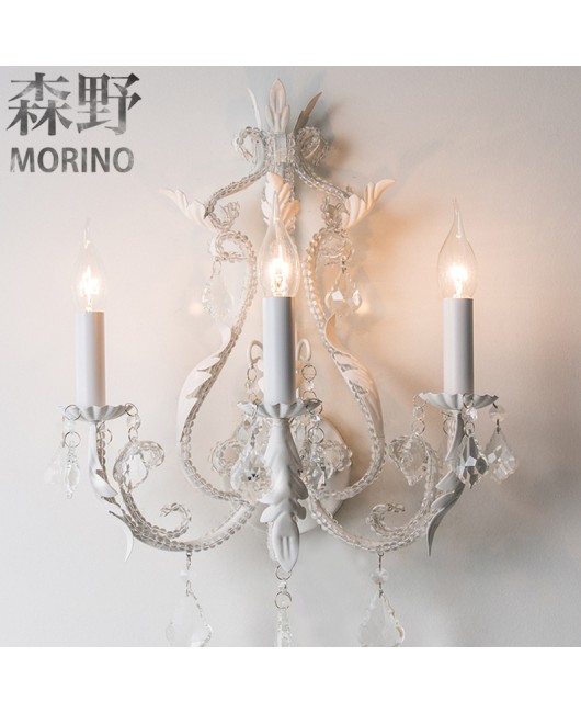 Morino Lighting American Country Wooden Wall Lamp Living Room Bedroom Villa Homestay Balcony Creative French Wooden Wall