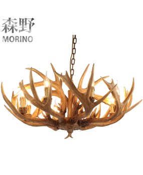 Morino Lighting American Country Living Room Restaurant Villa Coffee Shop Homestay Bar Internet Cafe Clubhouse Antlers Pendant Light