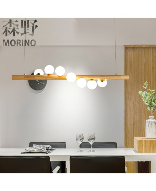 Morino Lighting American Country Wooden Lamp Living Room Bedroom Villa Homestay Balcony Creative French Wooden Pendant Light