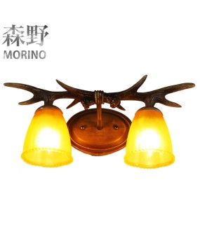 Morino Lighting Export European American Rural Retro Antler Lamp Living Room Bedroom Bathroom Antler Mirror Front Light