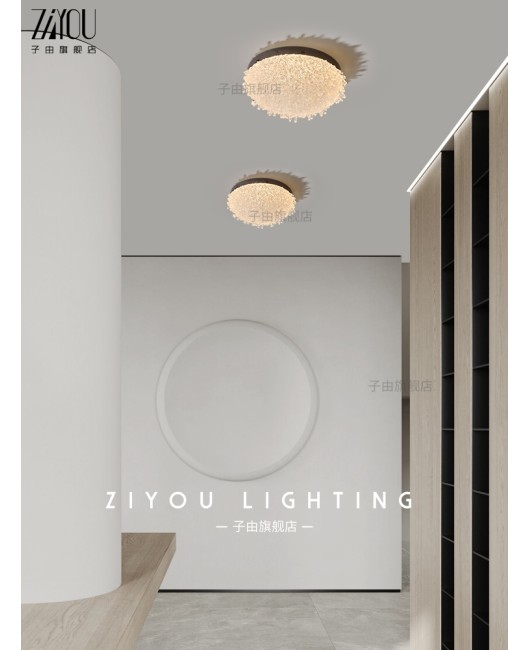 Ziyou all copper corridor light corridor light modern luxury high-end designer new round entrance foyer desk lamp