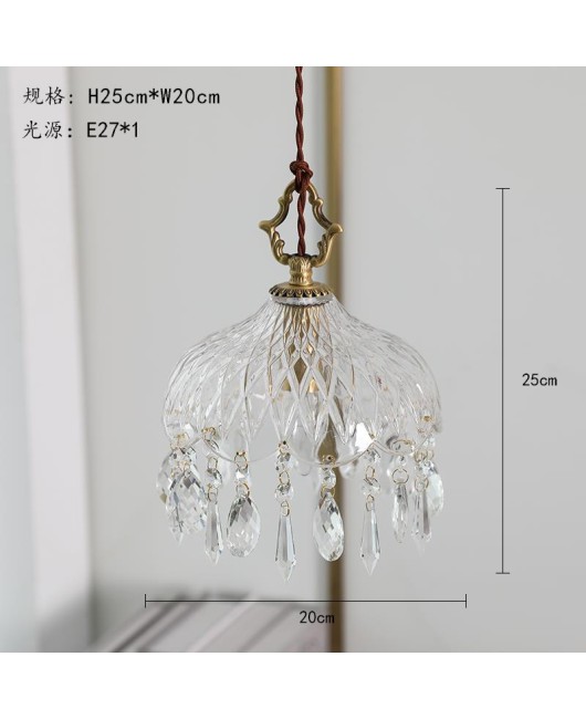 Light luxury pendant light fixtures, creative and personalized crystal lights, living room, dining room, bedroom lights