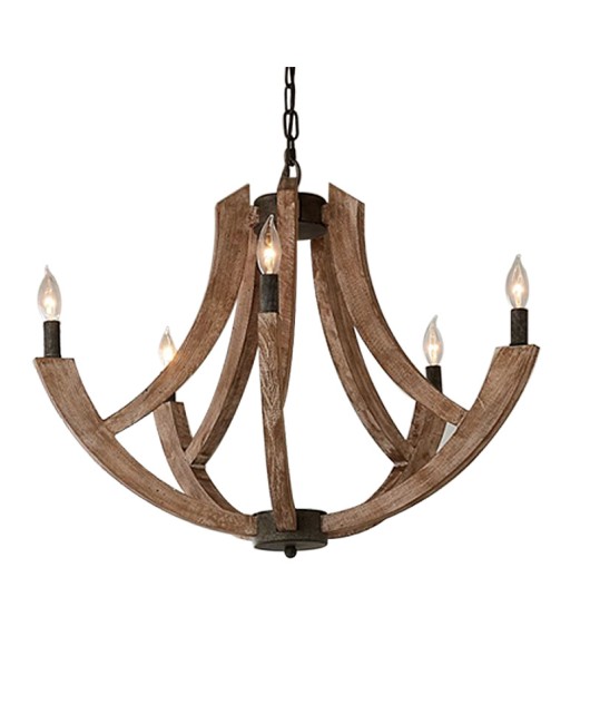 American style rural branch chandelier, living room restaurant, homestay, retro style lighting, wabi sabi style personalized bedroom wooden art lighting