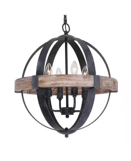 Cross border exclusive for American style countryside vintage antique chandeliers, living rooms, dining rooms, bedrooms, corridors, homestays, restaurants, solid wood chandeliers