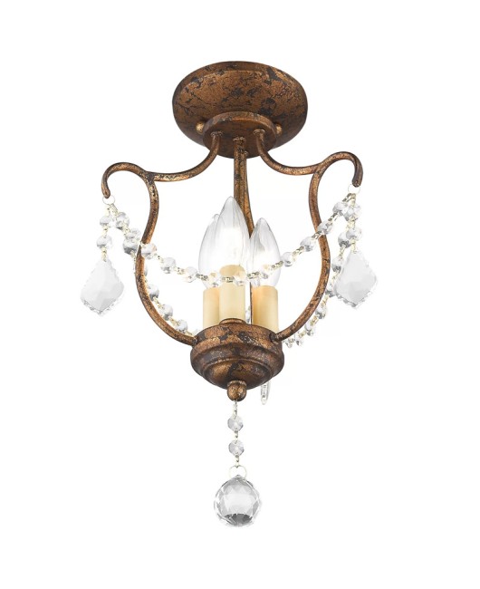 French restaurant crystal chandelier, American retro entrance light, bar counter three head chandelier, dining room villa designer lighting fixtures