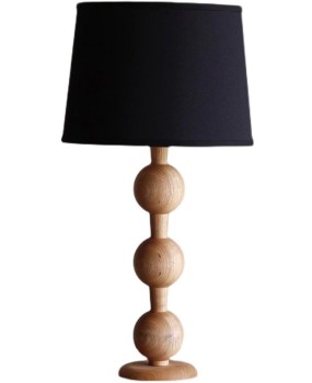 American retro wooden gourd table lamp villa homestay hotel model room clothing store designer bedroom study