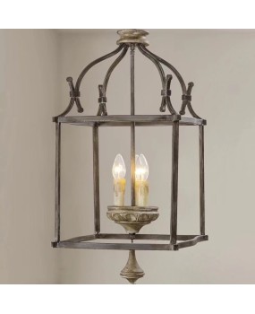 Creative designer's wrought iron chandelier, entrance hallway, restaurant, coffee shop, western restaurant, bedroom, personalized retro lighting fixtures