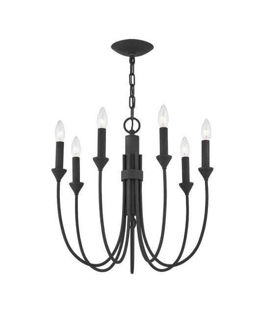 American style minimalist wrought iron chandelier, French retro atmospheric creative designer, internet famous restaurant, living room, bedroom, room