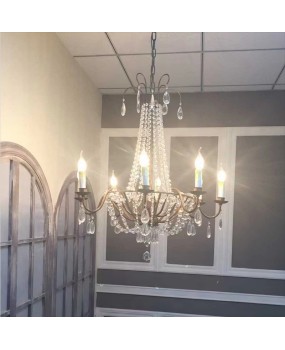 Creative American rural French crystal chandelier living room dining room bedroom staircase coffee shop western restaurant clothing shop