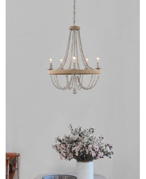 European, French, American style countryside antique chandelier Bohemian style homestay wooden ceiling light corridor foyer lighting