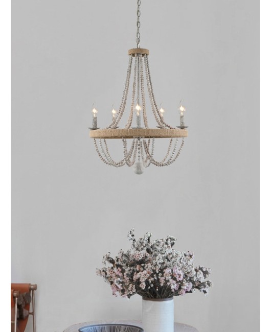 European, French, American style countryside antique chandelier Bohemian style homestay wooden ceiling light corridor foyer lighting