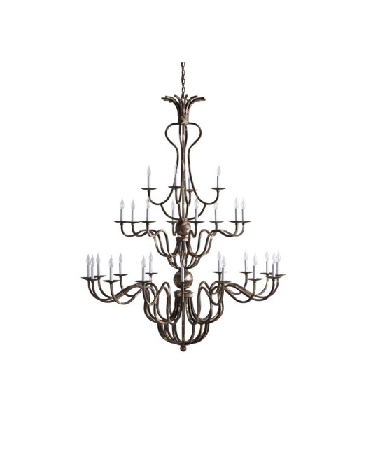 European retro iron pendant lamp, Baroque villa living room lamp, hotel club, French creative castle lighting fixture