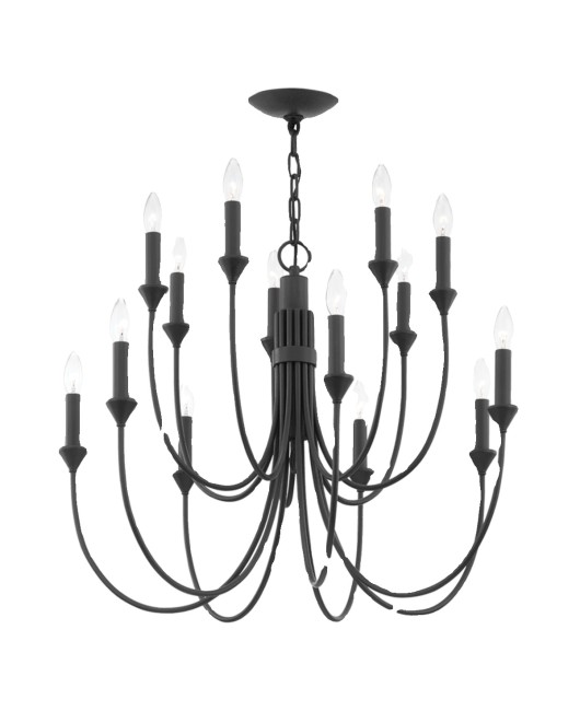 American style minimalist wrought iron chandelier, French retro atmospheric creative designer, internet famous restaurant, living room, bedroom, room