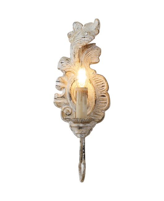 American country French retro vintage resin fishtail wall lamp, living room dining room bedroom background wall lamp