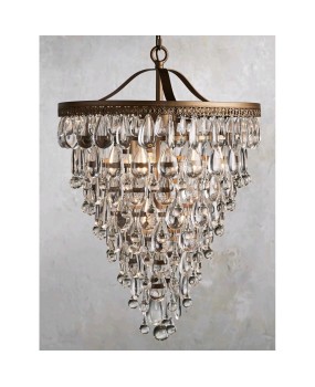 American retro crystal chandelier, grand and high-end creative designer, French internet celebrity, living room, dining room, shop, bedroom