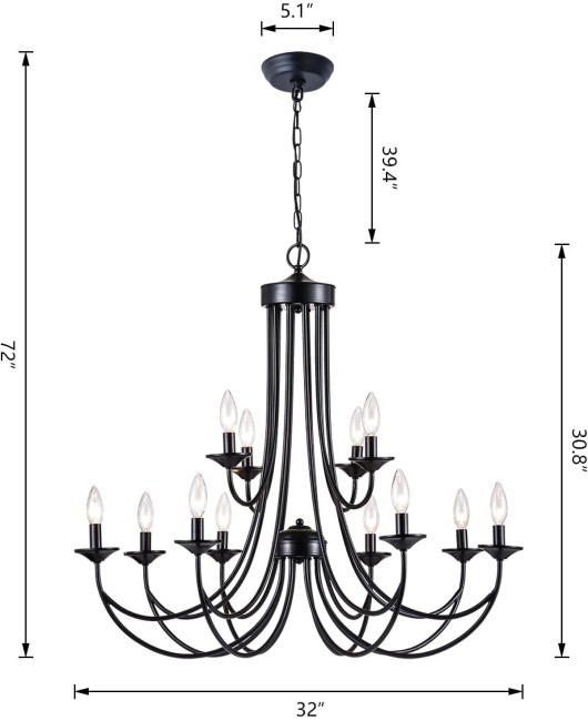 American countryside creative wrought iron multi head chandelier villa living room restaurant clothing store staircase light hotel lobby light