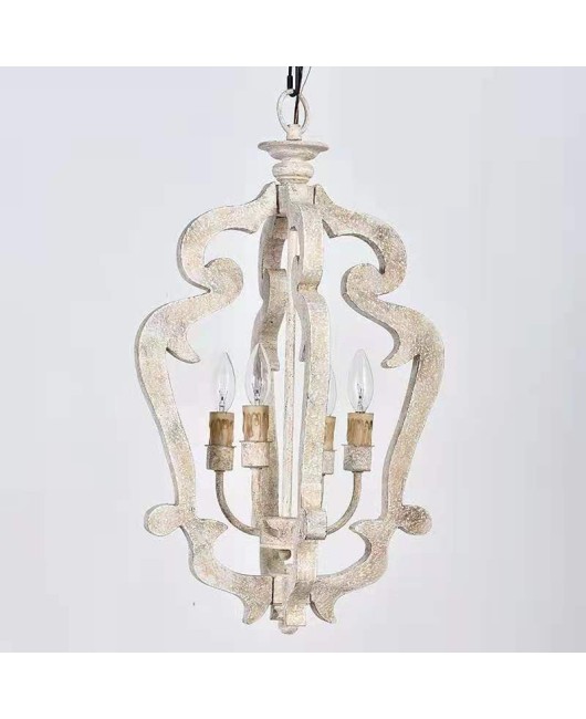 American style countryside French solid wood vintage vintage antique chandelier living room dining room bedroom clothing store homestay chandelier