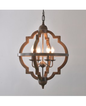 Cross border exclusive American style rural wooden pendant lights for living rooms, dining rooms, bedrooms, corridors, entrances, clothing stores, coffee shops, pendant lights