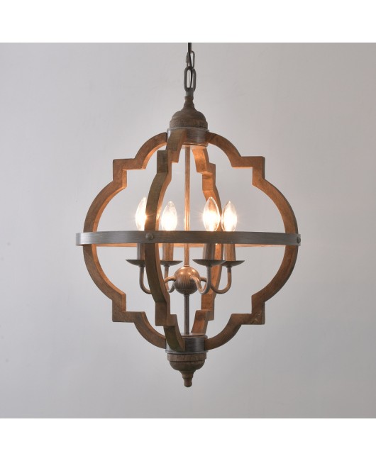 Cross border exclusive American style rural wooden pendant lights for living rooms, dining rooms, bedrooms, corridors, entrances, clothing stores, coffee shops, pendant lights