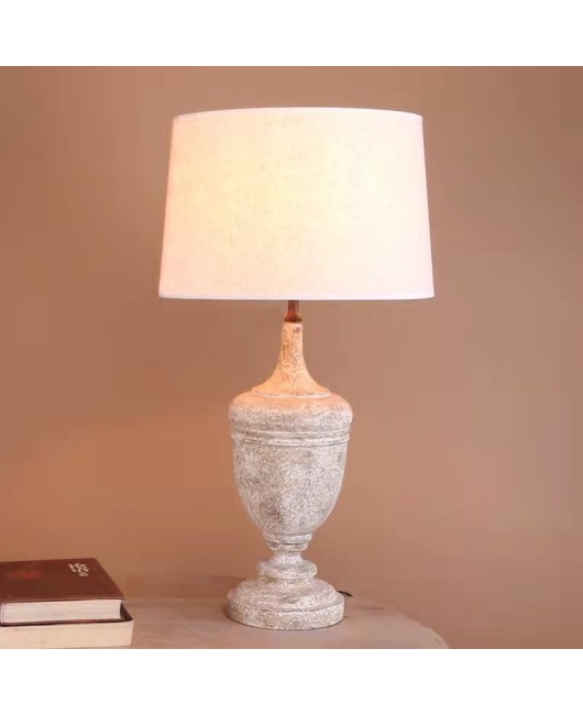 Creative American rural solid wood used desk lamp Bedroom bedside villa Living room Study B&B hotel Decorative lamps