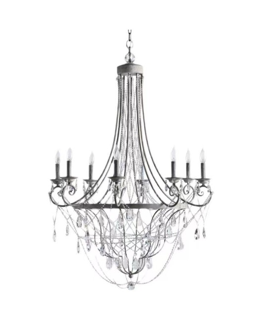 French retro crystal chandelier, American countryside living room, dining room, bedroom, staircase, clothing store, coffee shop, Western restaurant light