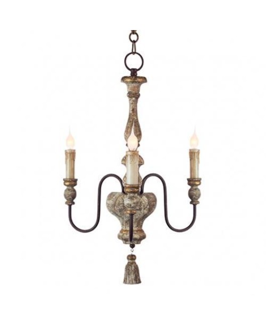 Creative American rural French retro simple restaurant bedroom corridor cloakroom personality chandelier