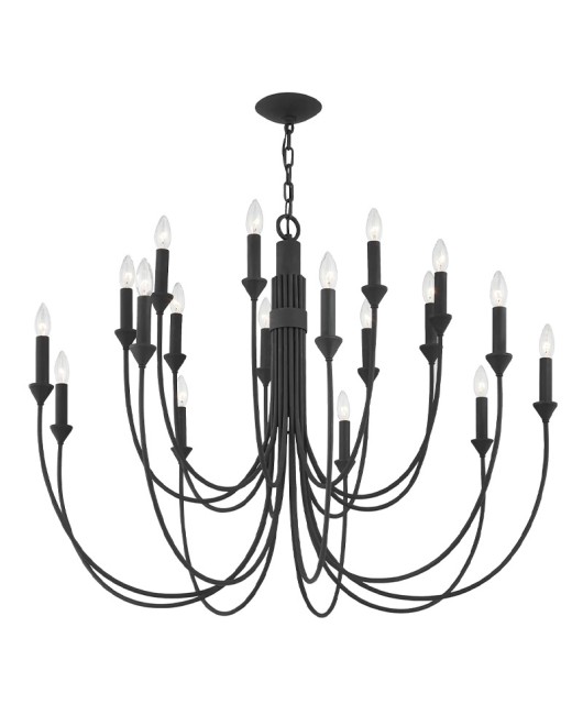 American style minimalist wrought iron chandelier, French retro atmospheric creative designer, internet famous restaurant, living room, bedroom, room