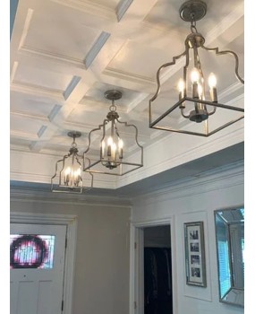 American style wrought iron retro chandelier, restaurant lights, bar counter, homestay model room, shop decoration, staircase decoration, lighting fixtures