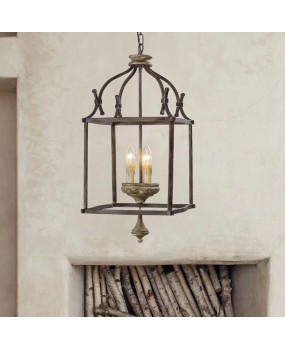 Creative designer's wrought iron chandelier, entrance hallway, restaurant, coffee shop, western restaurant, bedroom, personalized retro lighting fixtures