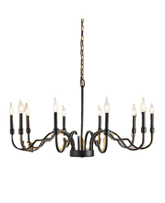 American countryside minimalist wrought iron chandelier, living room, dining room, bedroom, cloakroom, staircase, homestay, hotel, clothing store, lighting fixtures