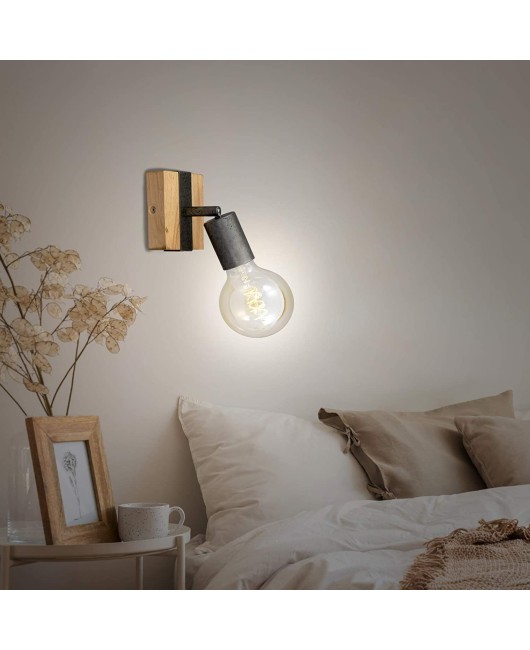 Cross border exclusive for Nordic modern minimalist solid wood wall lamps, living rooms, dining rooms, corridors, bedrooms with creative wood wall lamps