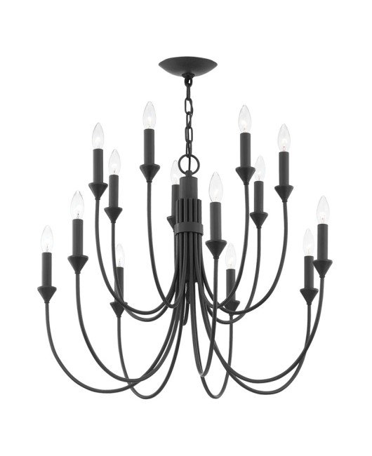 American style minimalist wrought iron chandelier, French retro atmospheric creative designer, internet famous restaurant, living room, bedroom, room