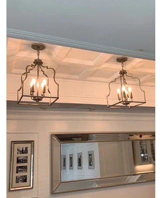 American style wrought iron retro pendant lights, restaurant lights, homestay model rooms, clothing stores, corridors, entrance decorations, lighting fixtures, living room