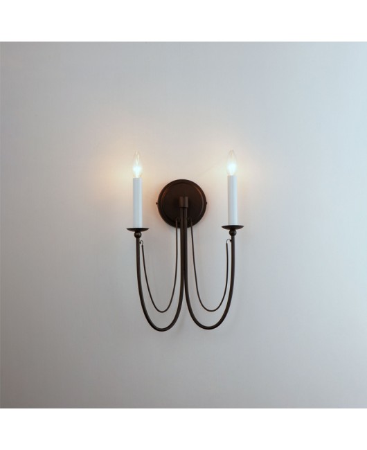 Wall lamp bedroom creative decoration simple American atmosphere retro bedside master bedroom background wall corridor